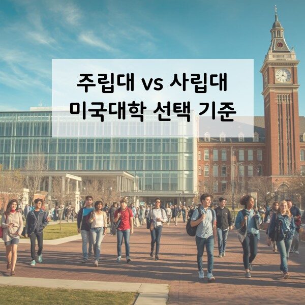 미국주립대와 사립대 차이 썸네일