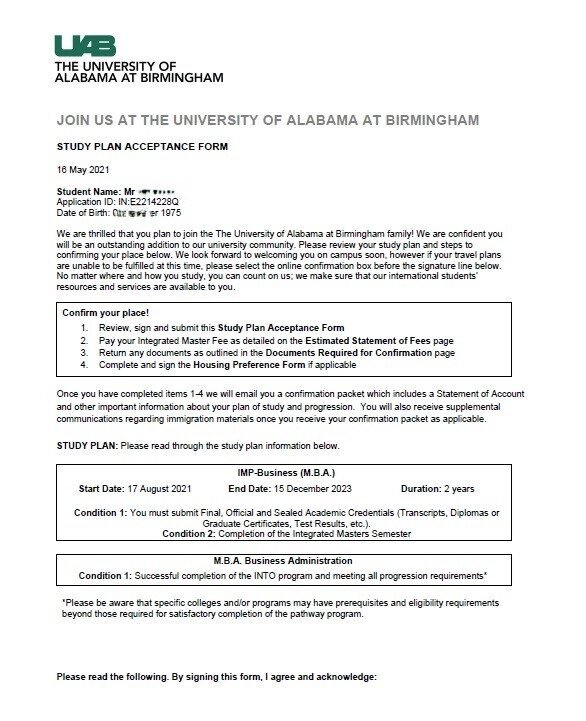 UAB Offer