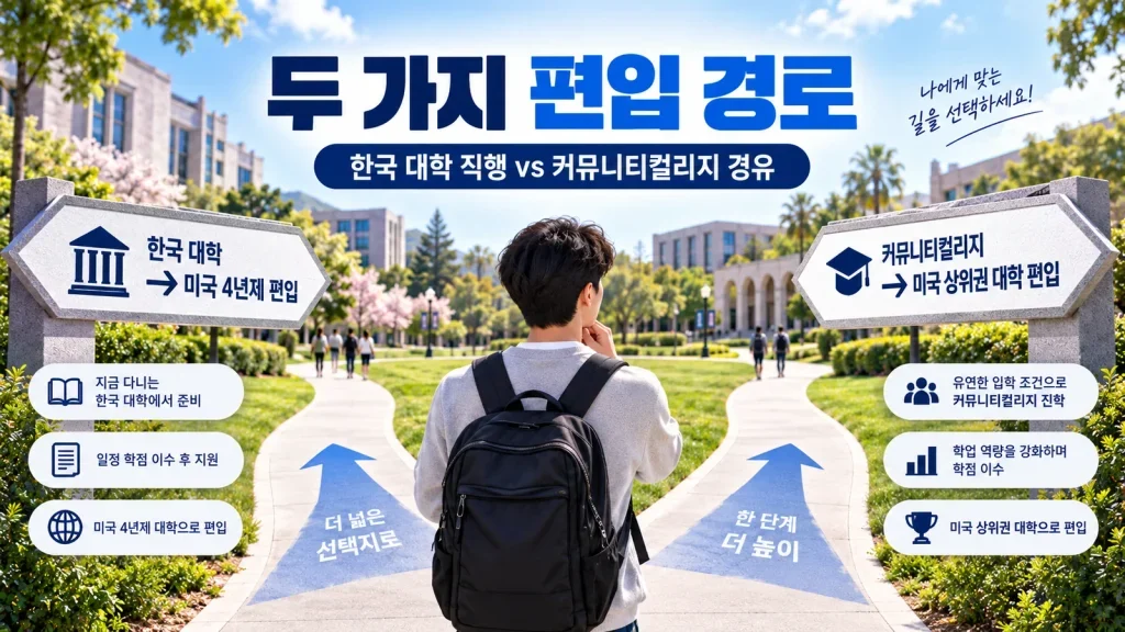 두 가지 편입 경로 나에게 맞는 선택